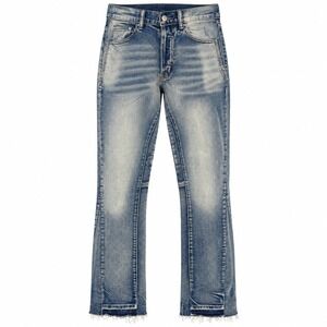 MNML Streetwear Grunge Distressed Denim Jeans Mens 28x30  Y2K Cyber Punk Rocker